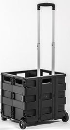 dbest Products Quik Cart Without Lid Collapsible Rolling Crate - Black - Image 2