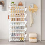 LUKYTOWER Tall Shoe Rack - 10 Tier Shoe Organizer 30-35 Pairs Boot Storage - Image 7
