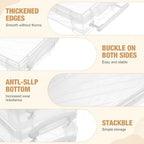 Gueevin 24 Pcs Pencil Box Clear Plastic Pencil Case, White - Image 3