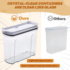 Cereal Containers Storage Set, Airtight Food Storage Container with Lid 3.5L,2PCS BPA-FREE Plastic Pantry Organization Canisters for Rice Cereal Flour Sugar Dry Food in Kitchen… - Image 6