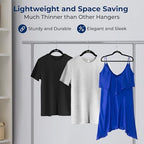 SereneLife Velvet Hangers – 100 Pack, Slim & Space Saving for Closets - Image 4