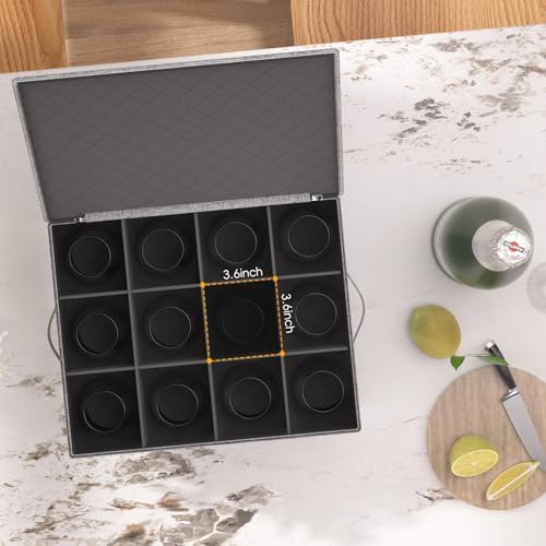Champagne Flute Storage Box with Dividers, 2 Pack - Image 3