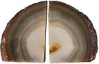 Agate Geode Bookends Heavy Duty Natural Crystal Stone Book Holders Decor - Image 4
