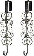 2 PCS Wreath Hangers for Front Door 15.5" Wreath Hook Over the Door by Mervkis