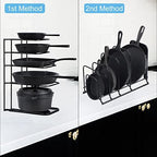 Toplife Heavy Duty Pan Organizer,5 Tier Storage Rack for Cast Iron Skillets - Image 5