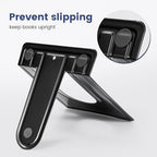 HappyHapi 7 Pairs Book Ends, Heavy Duty Bookends for Shelves, Black - Image 4