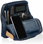 KOKUYO Pencil Case Pouch, Haco-Biz Standing Pen Pouch Bag, Foldable Stand up Pencil Holder Organizer, Large Capacity Portable Pencil Box for Office Supplies, Indigo Blue by KokuyoUS