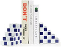 Decorative Bookends for Shelves Stair Book Ends for Heavy Books by Cevostirva