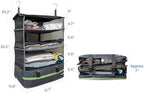 Stow-N-Go Portable Hanging Travel Shelves, Packing Organizer for Luggage. Carry on Closet for Clothes. Expandable Packing Cube. Travel Essentials. Dak Gray - XL - Image 6