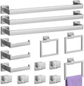 15-Piece Brushed Nickel Bathroom Accessories Set 23.6 Inch Towel Bar Set. by PNWNNHInc