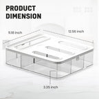 HIMUS Food Storage Bag Organizer - 4 in 1 Plastic Baggie Organizer for Drawer | Compatible with Sandwich, Snack, Gallon, Quart & Slider | Plastic Bag Organizers Kitchen Storage| Wall & Drawer Mount - Image 2