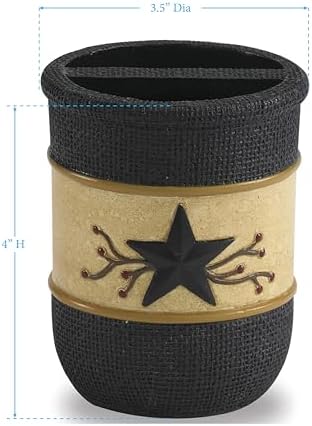 Park Designs Star Vine Toothbrush Holder, Ceramic - Image 3