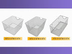 Silver Mesh Open Bin Storage Basket Organizer for Fruits, Vegetables, Pantry Items Toys, Etc. - Image 5
