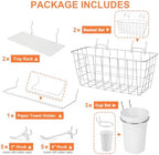 Pegboard Organizer Accessories 18 Pack, Peg Board Hooks Assortment (White) - Image 2