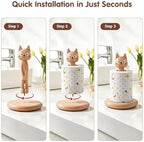 Wooden Toilet Paper Holder Funny Rustic Countertop Bath Tissue Roll Holder - Image 4