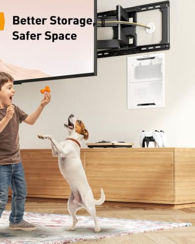 Perlegear 17″ in-Wall Media Box, Electrical Box, Cable Management Kit - Image 2