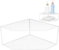 Amosfun Corner Pot Organizer Two-Tier Countertop Pan Rack for Frying Pans Steam Pots Wok Storage Kitchen Supplies Holder 9.64 X 9.44 X 4.72 in by Amosfun