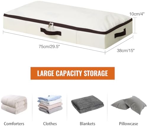 3PCS Low Profile Under Bed Storage Containers, Under Bed Storage Bins - Image 2