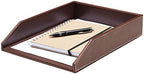 Gallaway Leather Letter Desk Organizer - Premium PU Leather Perfect for Office Organization, Document Holder Fits A4 Paper, Stackable Drawers for Extra Desk Storage by GallawayLeather