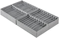 Qozary 4 Pack Drawer Organizers, 10 Grids Foldable Dresser Organizers for Clothing, Folded Clothes, T-shirt, Tank Tops, Camisoles, Underwear, Leggings, Baby Clothes by Qozary