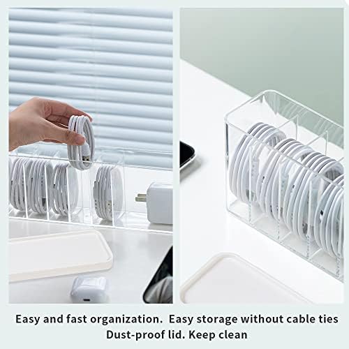 Charger Cable Cord Storage Organizer Box - Easy Storage Without Cable Ties - Image 4