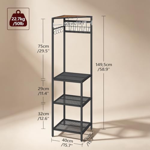 MAHANCRIS 4-Tier Pot Rack, Freestanding Pot and Pan Organizer with Hooks - Image 2