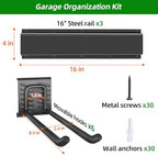 PIYILO Garage Wall Organizer, 48 inches Adjustable Garden Tool Organizer - Image 5
