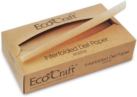 EcoCraft Interfolded Dry Wax Tissue NK10 Natural 10 x 10-3/4 (Case of 6000: 12 Boxes @500) by Unknown