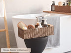 StorageWorks Toilet Tank Basket, Wicker Toilet Paper Baskets, Brown - Image 5