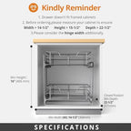 Pull Out Cabinet Organizer,14¼'' Slide Out Kitchen Organizers and Storage - Image 5