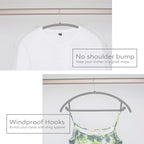 MIZGI Velvet Hangers 60 Pack, Patented Rounded Shoulder Sweater Hangers - Image 5