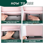Pencil Dispenser Kit for Classroom Stainless Steel Straw Dispenser for Pencils Metal Pen Holder Letter Sticker Bulk Teachers Classroom Supplies Storage - Image 3