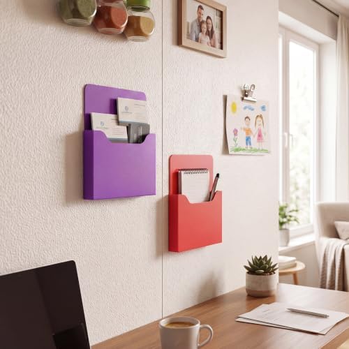 Gilprop 8 Pack Magnetic File Folder Holder for Whiteboard Classroom Storage - Image 6