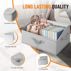Extra Large Closet Organizers Bins 4 Pack - Blanket Basket for Organizing/Home Clothes Storage Bins for Jeans/Toy Organizers for Nursery/Wardrobe Shelf Closet Organization for Purse Hats Towel - Image 6