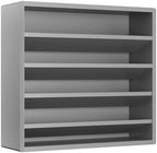 Orimade 4 Tier Spice Rack Organizer for Cabinet, Freestanding Bamboo Seasoning Rack for Countertop, Cupboard, Pantry, Kitchen, 13.18 x 4.13 x 12.2 inches(Spice Jars Not Included), Grey by Orimade