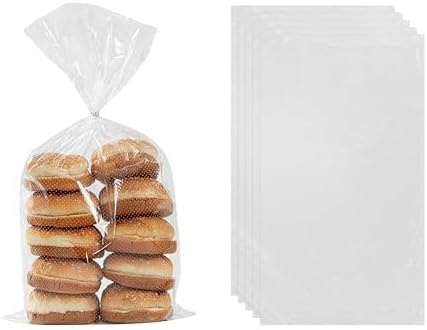 Restaurantware Clear Plastic Bread Bag, 11 x 20 In, 250 Pack - Image 2