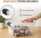 Superio 3.4 Quart Clear Plastic Storage Boxes with Lids, Stackable Organizer Containers, BPA-Free Storage Bins for Home, Office, School & Dorm, 10 Pack - Image 6