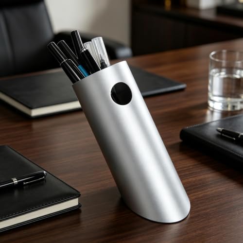 Aluminum Slanted Pen Holder, 2.5lb - Image 3