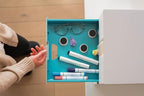 Durable, Varicolor Drawer Organizer, 7 Color Coded Drawers, White - Image 2