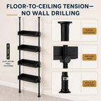 ALLZONE Tension Over The Toilet Storage Cabinet, No-Drill, Fits 92-116 in. - Image 4