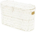 Coeusy Toilet Paper Storage Basket with Lid, Wicker Basket for Bathroom by WEAVECOMFORTINTOEVERYCORNER