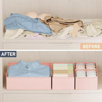 DIMJ Drawer Organizer Clothes 30 Pack - Foldable Baby Organizers and Storage Dresser Organizer for Bedroom, Closet Nursery Organization Dresser Dividers for underwear, Sock, Bra, Belt, Tie - Image 5