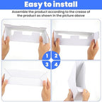 25 Pcs Cardboard Magazine File Holders with Label Stickers, Magazine Storage Box Book Bins Paper Organizer Folder for Desk Shelves Office Home Supplies, White - Image 3