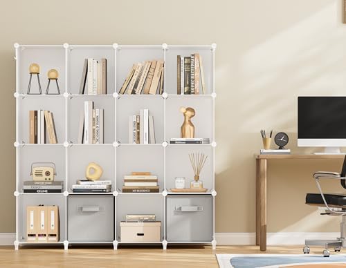 HOMIDEC Closet Organizers and Storage, 16 Cube Storage Organizer, White - Image 5