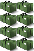 HOMESURE Supports 200lbs Heavy Duty Moving Bags - Strong Zipper & Wrap-Around Handles - Water-Resistant Storage Totes, Durable Alternative to Moving Boxes - 8 Pack - Olive Green by testVendor01-gamma