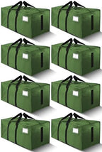 HOMESURE Supports 200lbs Heavy Duty Moving Bags - Strong Zipper & Wrap-Around Handles - Water-Resistant Storage Totes, Durable Alternative to Moving Boxes - 8 Pack - Olive Green by testVendor01-gamma