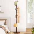 Taitiy Solid Wooden Coat Rack Stand Freestanding Hall Tree with 10 Hooks by Taitiy