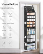 STORAGE MANIAC Over Door Organizer Hanging Shelves Large Clear Deep Pockets - Image 6