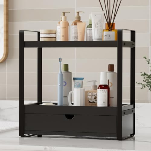 Boulphia 2-Tier Bathroom Organizer (Black - New) - Image 6