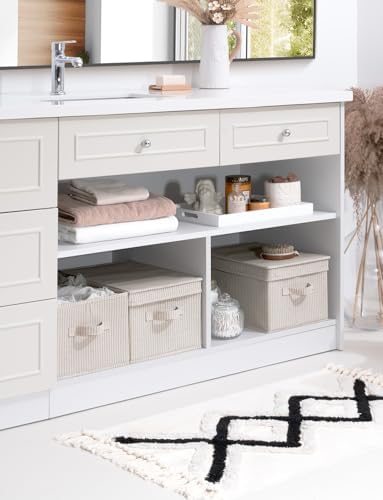StorageWorks Fabric Storage Bins with Lids, Closet Storage Bins - Image 6